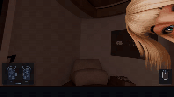 A VR player built in, with full control