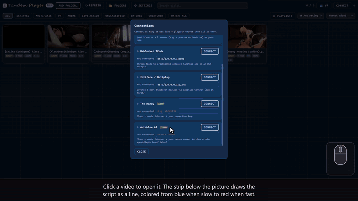Heatmap strip, smooth playback